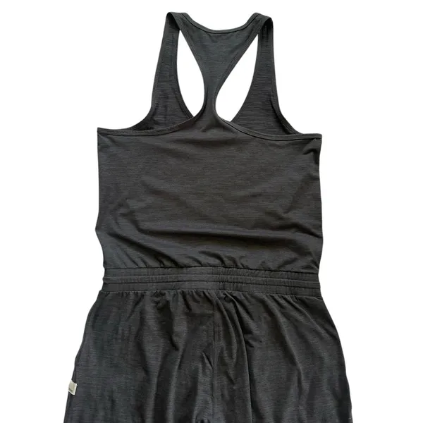 Vuori Lux Sleeveless Jumpsuit In Charcoal Heather Size S Athleisure Activewear - Image 12