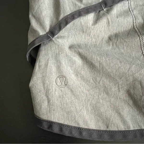 Lululemon Run: Speed Short *4-way Stretch Grey Heathered Slate Deep Coal Gym 8 - Image 4