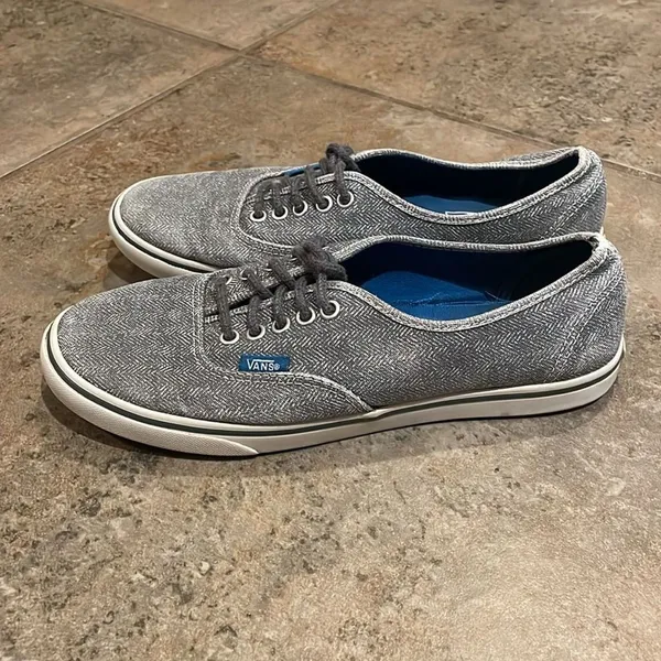 Vans Grey Pro Authentic Old Skool Skate Shoes Sneakers Unisex Size M5.5 W7 TB8C - Image 4
