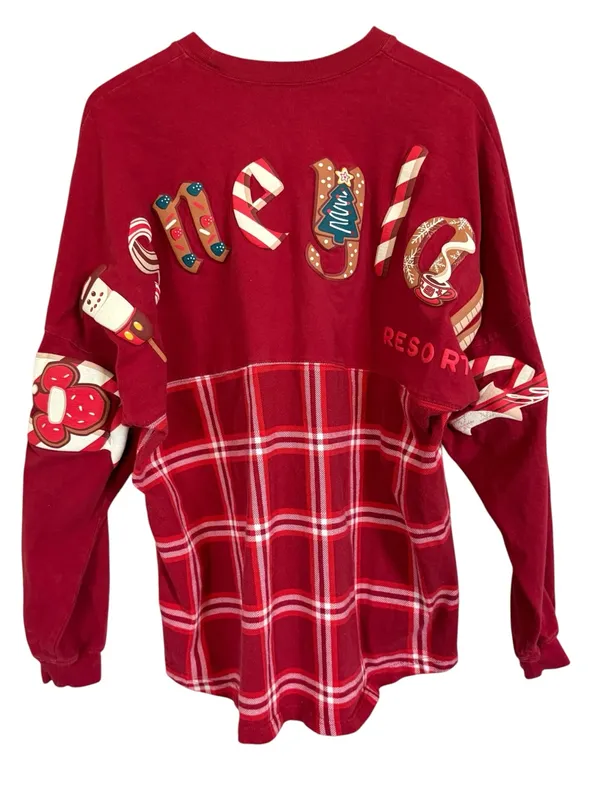 Disney Spirit Jersey Disneyland Limited Edition Christmas Time Snacks Treats XL - Image 2