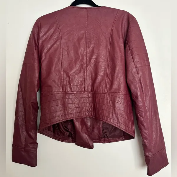 Pins and Needles Vegan Leather Jacket Size L - Image 2