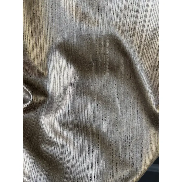 Bishop + Young Gold Silver Metallic Pleated V-Neck Camisole Cami Top Size Medium - Image 10