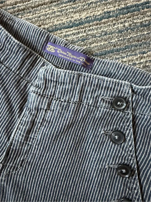 Devine Rights of Denim Y2K Pinstripe Jeans 27x29 Mid Rise Flare - Image 5