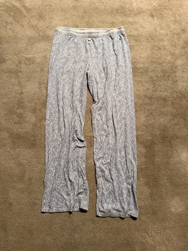 Tommy Hilfiger Blue Paisley Lounge Pants – Size M - Image 2