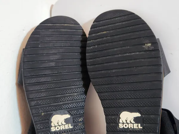 Sorel Ella Slip On Sandals Leather Elastic Straps Size 9 - Image 7
