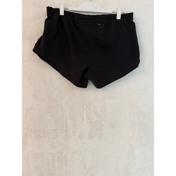 Nike Dri-FIT Running Shorts‎ Womens Large Black 3 Inch Inseam Zip Pocket - Image 2