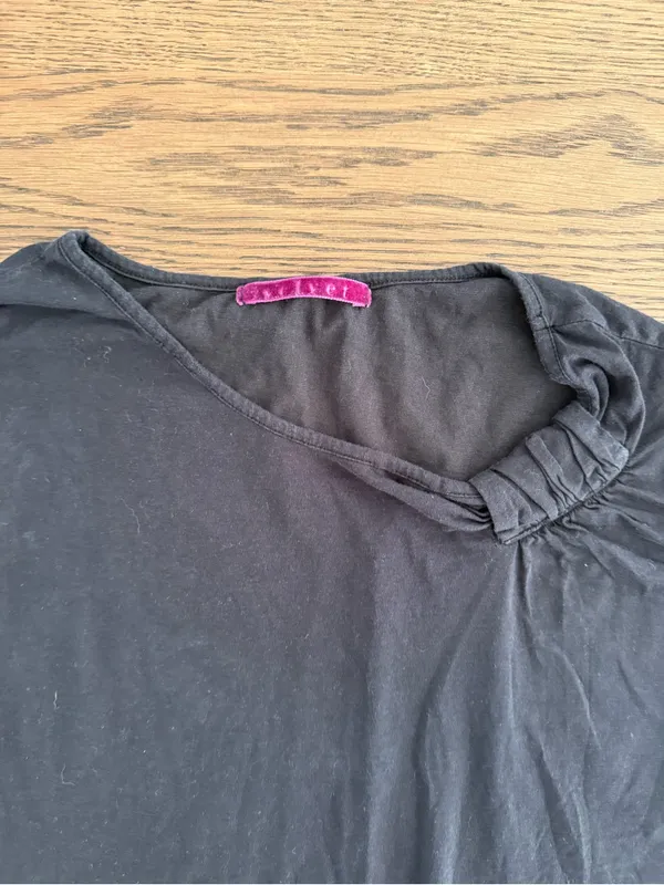 Velvet by Graham & Spencer Black Short-Sleeve Knot-Neck Tee - Image 2