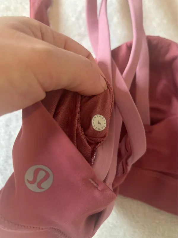 Lululemon Energy Bra / Cherry Tint - Size 4 - Image 3