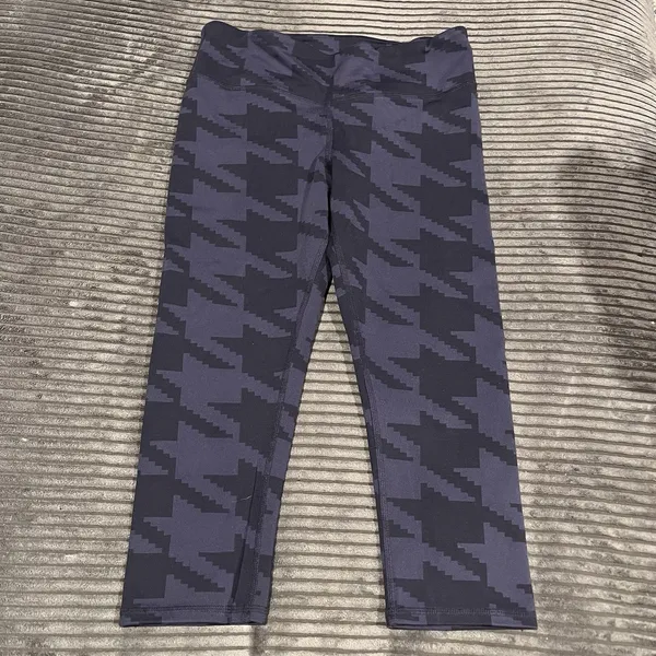 ALO Yoga High Waist Airbrush Houndstooth Cropped Legging See Pics For Sizing - Image 2
