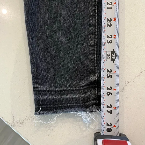 Mother Denim Undone‎ Hem Looker Ankle Jeans in Stealing Shadows size 28 - Image 13