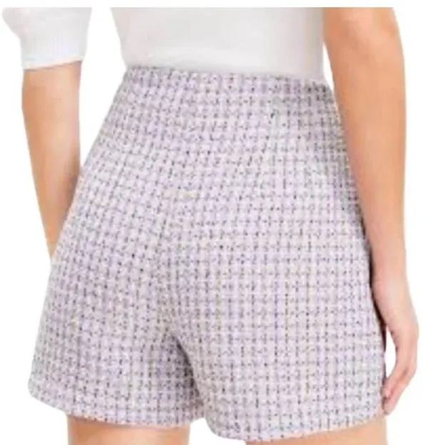 Loft high-waisted purple shorts - Image 3