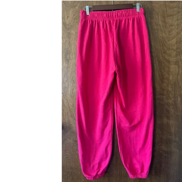 Nike sz S Oversized Berry Pink High Rise Baggy Drawstring Sweatpants Pockets - Image 7