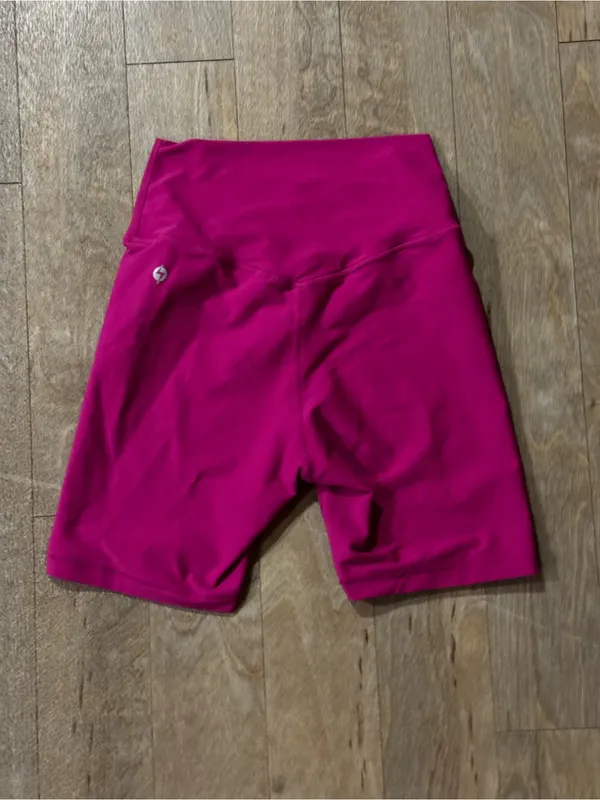 Popflex Pink Crossover Athletic Biker Shorts Size Small - Image 6