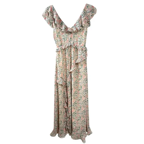 ASTR The Label Tempest Ruffle Floral Maxi Dress XSmall Cottagecore Wedding Guest - Image 3
