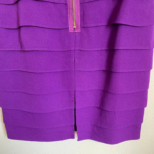5/$25 Tibi Purple Asymmetrical Sheath‎ Dress - Image 10