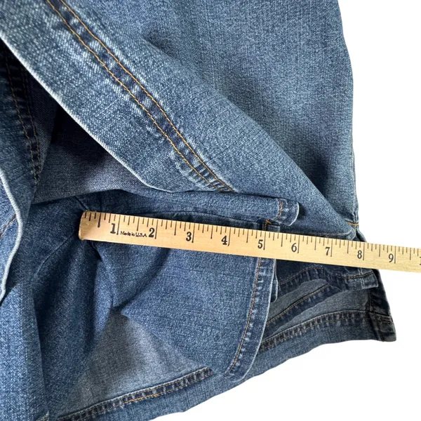 Vtg Cherokee Denim Skort 10 Cotton‎ Medium Wash Blue Mini Skirt Y2K Cottagecore - Image 7
