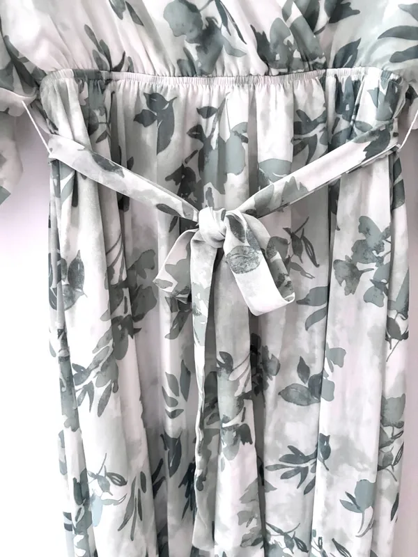 NWT Baltic Born Kia Kimono Maxi Dress Sage Floral M Romantic Coquette Fairycore - Image 11