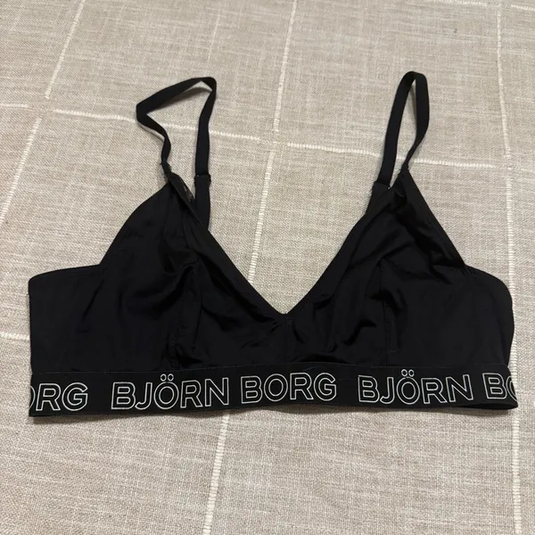 Bjorn Borg Bralette Bundle Black Beige 2PK Sleep Lounge Size 38 - Image 2