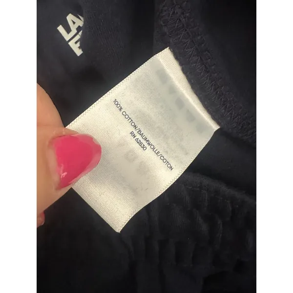 Lands End Pants Womens M Navy Blue Sport Knit Wide Leg Sweatpants Lounge Active‎ - Image 6