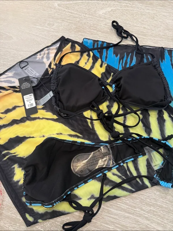 Bikini Cover Up Set Butterfly Fairy Whimsical Festival Rave Beach Vacation Pool - Image 9