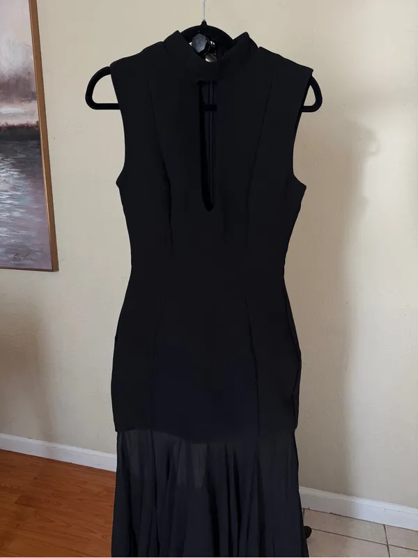 House of CB RAPHAELLA Black Keyhole Maxi Dress size XS NWOT - Image 11