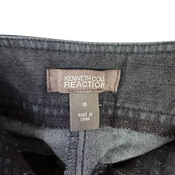 Kenneth Cole Reaction Women’s Size 10 Wide Leg Trouser Dress Pants Dark Blue - Image 7