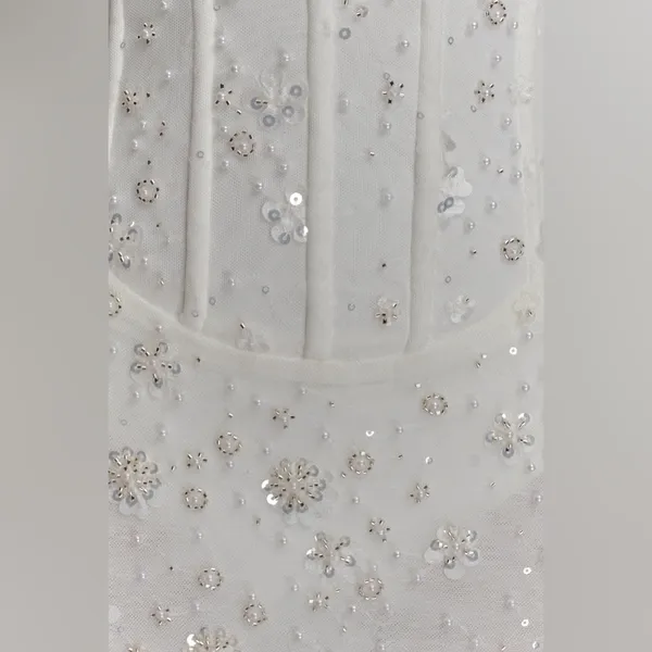 Meshki Gemma Strapless Embellished Maxi Dress - Ivory - Image 5
