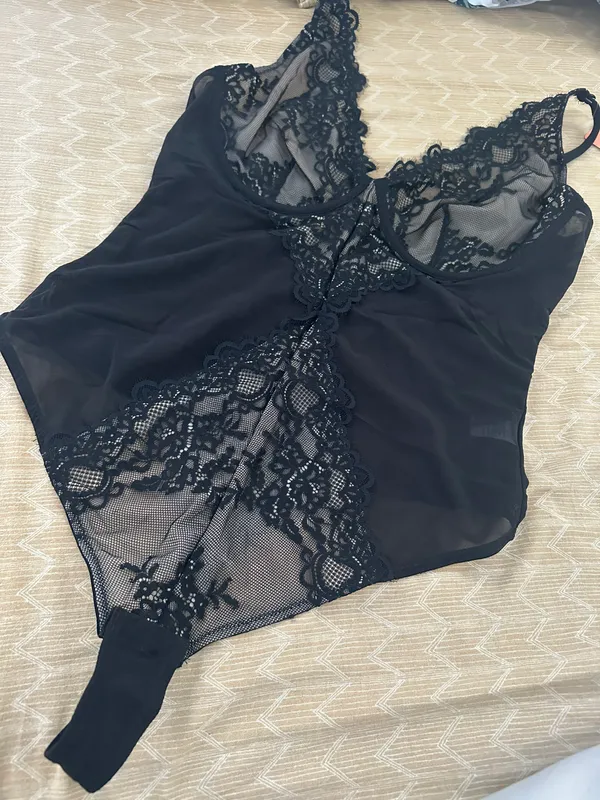 Shapewear Bodysuit V Neck Tummy Control Tank Tops Low Back Thong Bodysuit - Image 6