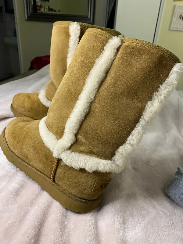 UGG K HADLEY BOOTS CHESTNUT women size 6 - Image 4