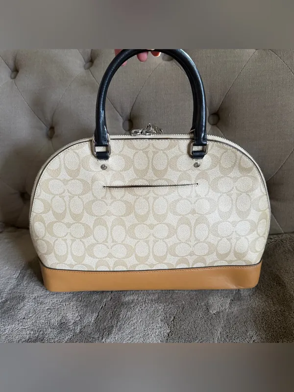 Coach Logo Color Large Sierra Satchel Handbag NO STRAP INCLUDED - Image 5
