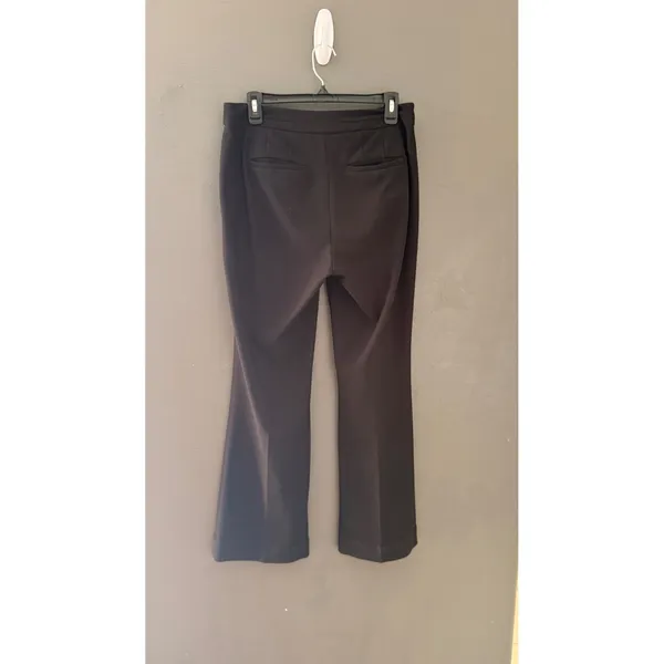 The Boot Womens Black Sailor Bootcut‎ Pants Gold Pearl Buttons Size 6 Mid Rise - Image 5