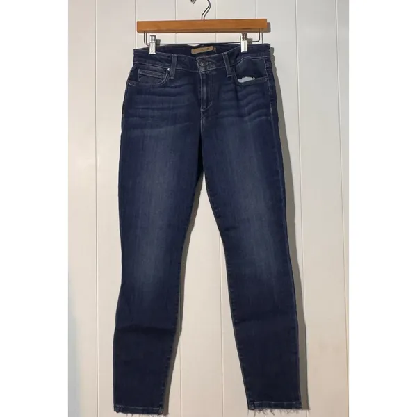 Joe's Jeans Daniella Skinny Jeans Women's 30 Blue Mid Rise Raw Hem Stretch - Image 3