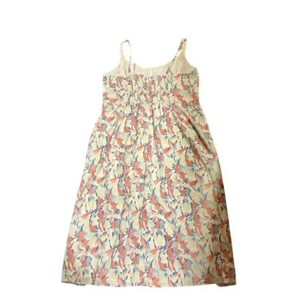 Abercrombie & Fitch Women XL Floral Midi Dress Dainty Romantic Coquette - Image 8