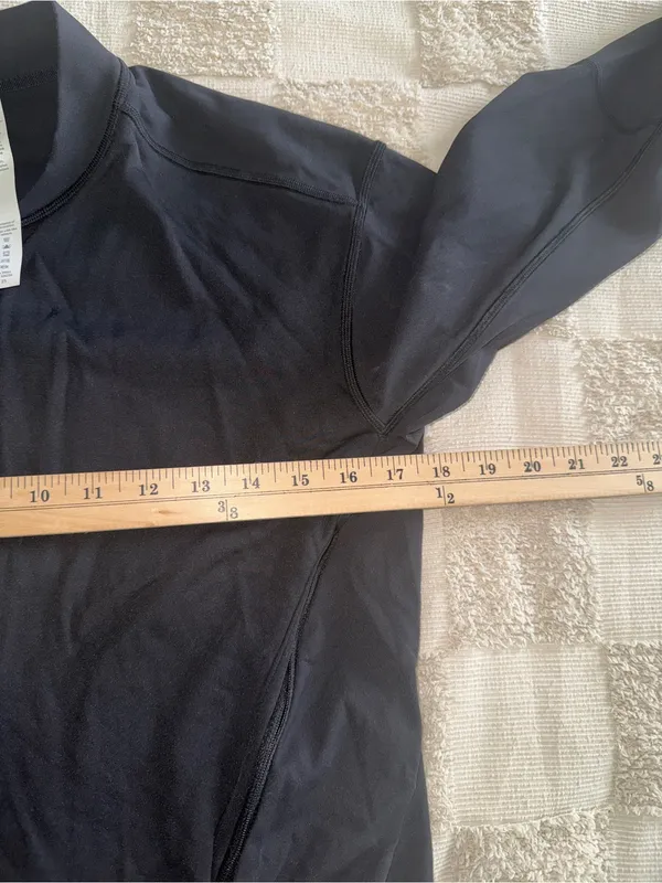 Lululemon Two Track Mind Jacket Black Bomber Full Zip Reflective Trim Womens S - Image 3