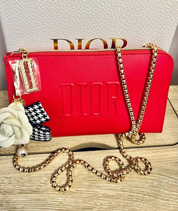 Dior Makeup Cosmetic Case Purse Pouch Shoulder Bag - Image 2