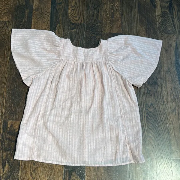 Madewell  Courtyard Flutter Sleeve Top - Image 6