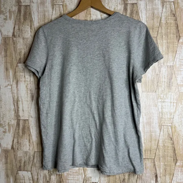 Aerie‎ Real Gray Short Sleeve Crew Neck Cotton T-Shirt Size Medium - Image 2