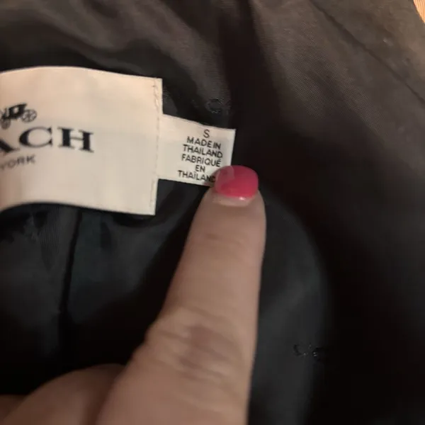 Coach F80650 Trench Coat Double Breasted Beige Jacket Belt‎ Missing Size Small - Image 7