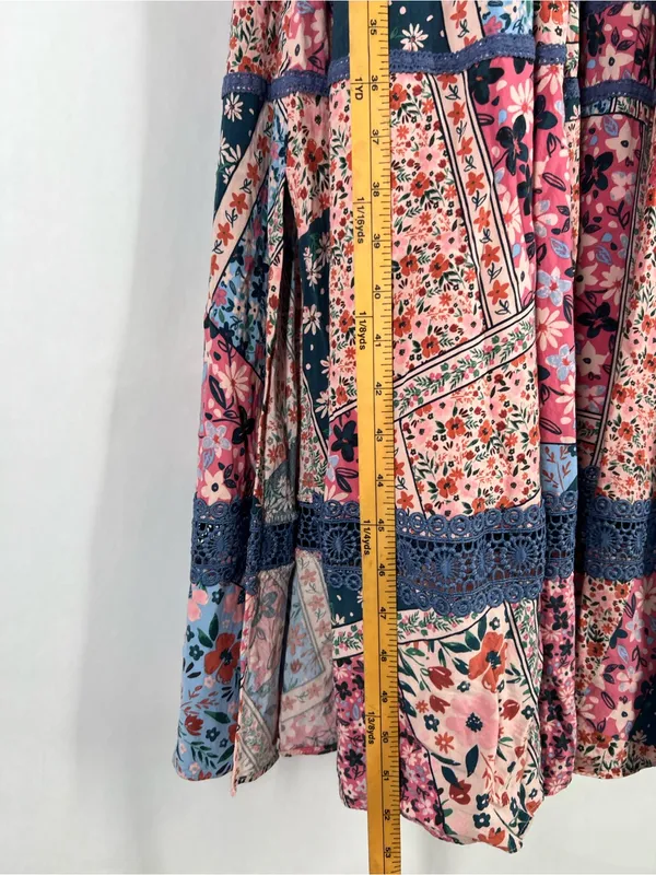 Matilda Jane The Wildlife Patchwork Floral Maxi Dress Size S - Image 14
