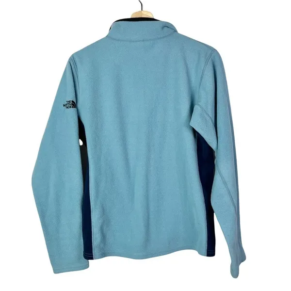 The North Face Blue‎ Fleece Polartec 1/4 Zip Pullover L - Image 2
