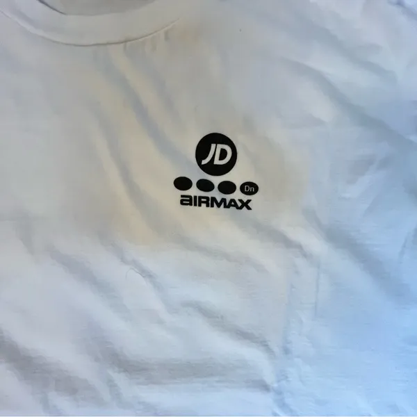 NIKE AIRMAX JD White Tee with Colorful Butterfly Design retro graphic tee sports - Image 3