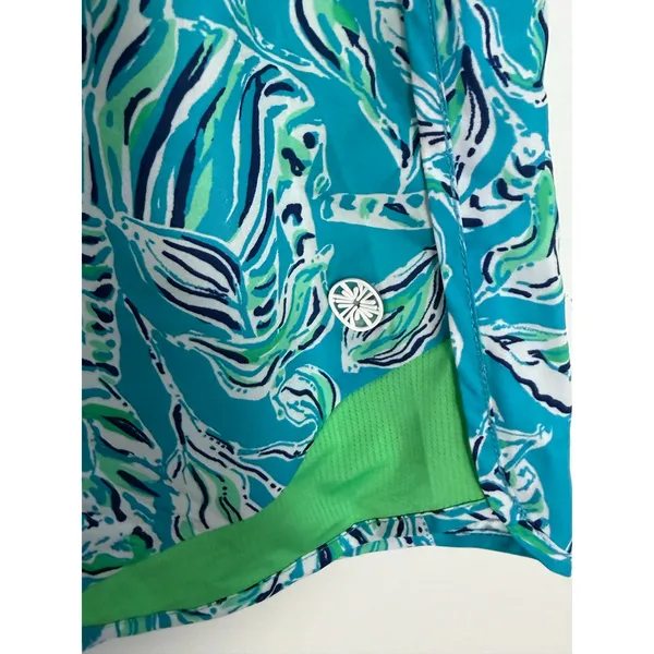 Lilly Pulitizer Luxletic Ocean Trail Athletic shorts‎ size large - Image 5