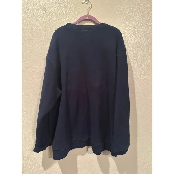 Vintage Disney Store Lady and the Tramp Family Picture Blue Cozy Sweater sz M - Image 3