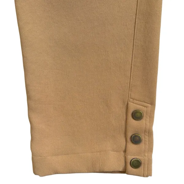 Veronica Beard Cropped Snap Ankle Pants Tan Size 8 - Image 5