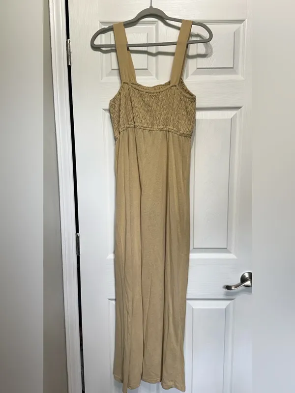 Cupshe Gemini Wide Strap Smocked Wide Leg Coverup Summer Jumpsuit Size Large - Image 4