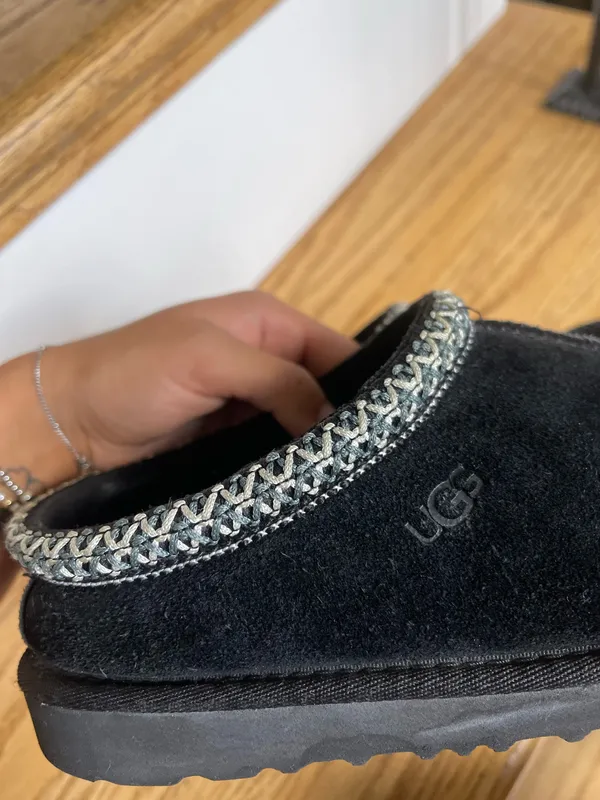 Black UGG Tasman Slippers Women’s - Image 2