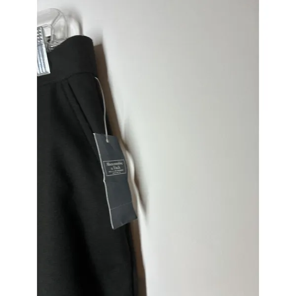 Abercrombie & Fitch Black Solid Ankle Pants Women Regular 31 Short Slit Ankle - Image 4