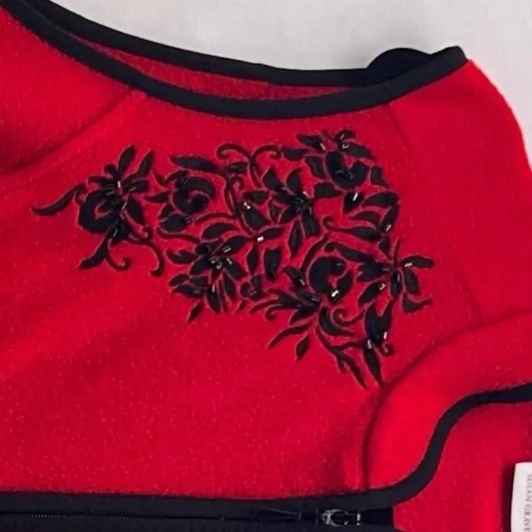 Susan Graver Fleece Vest‎ Red 2X - Image 3