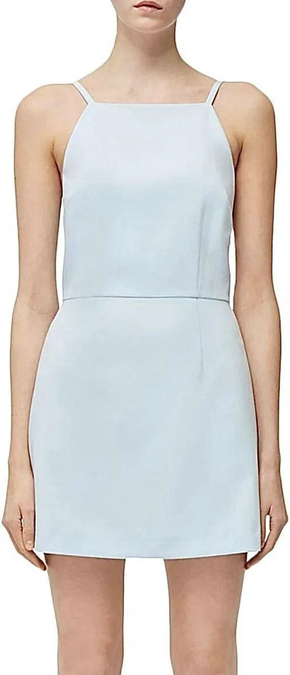 New. French Connection baby blue mini dress. MSRP $168. Size 6 - Image 3