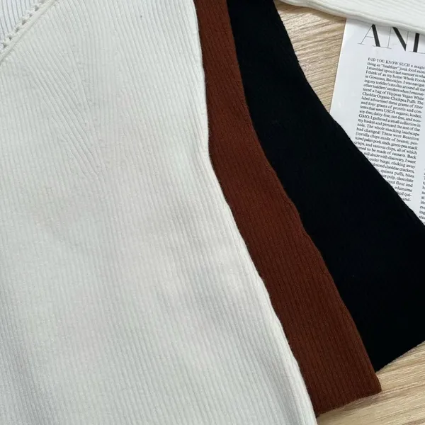 Sezane Maha Jumper Chestnut in white S - Image 4